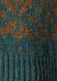 Fair Isle Vest in Army
